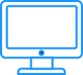 Flexible Access Desktop Monitor Icon